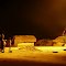 Dienzoukro, cour de nuit