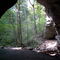 Looking through one of two natural bridges at Carters Caves State Resort Park,Ky.