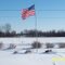 Flag in winter