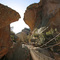 Suspension Bridge in Catwalk Canyon New Mexico