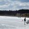 Lilly pond and the free for all on some of the only ice thick enough to hold a person.