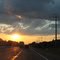 sunset on the Ohio Turnpike in North Royalton