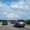 Traffic jam on I-40 and I-240 interchange during rush hour...