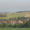 Blick auf Meschwitz mit Hochkirch im Hintergrund Oktober 2006