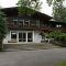 Hunting Lodge "Hubertusstock" of Erich Honecker, leader of formerGDR`s  communist Party SED, main entrance, Werbellinsee, June 14 2009
