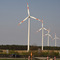 Wind farm to the highway near Brandenburg..