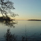 Schweriner see in the evening sun