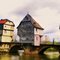 The bridge houses