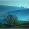 Odenwaldlandschaft mit Wachenburg