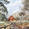 Schafstall im frostigen November
