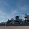 Panoramic of the USS Iowa at the Port of Richmond