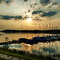 Sonnenuntergang am Möhnesee, *Südufer*