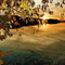 Herbstlicher Sonnenuntergang am Möhnesee.