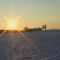 Sonnenuntergang im Winter