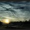 Coucher de soleil depuis l'autobus (là, ce n'est pas moi qui conduisait !...)