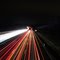 Car lights at night on the highway A4