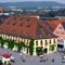 Lichtenfels, Marktplatz und Rathaus von oben
