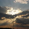 Sonne hinter Wolken