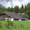 a farm house at the foot of Alps