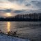 Ein Winterabend am Rhein