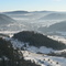 Blick vom Köhlberg ins Killertal, Bildmitte: Bürgle dahinter die Orte Killer, Starzeln, Hausen