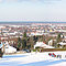 Wintermärchen: Blick über Bruchsal/Baden / Deutschland