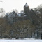 Laubach: old castle in the snow