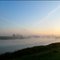 Heerenborg: Rivier de Leda tijdens zonsopkomst