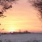Sonnenuntergang im Schnee