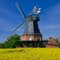 Die Windmühle in Borgsum auf Föhr wurde 1991 erbaut und gehört zum Typ Galerieholländer.