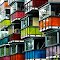 Balconies in Kasperi Seinäjoki, Finland.