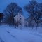Farmhouse in Twilight Snow on Bauman Road - Milford, Pennsylvania - USA