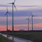 Mablethorpe Turbines generating electricity
