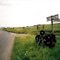 My bicycle along B1061, 7 miles north of Haverhill (2004)
