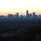 Austin skyline before sunrise at wintertime