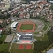 Piła, widok z lotu ptaka na stadion