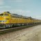 1996 action - Historic UP passenger train pulled by three E9 locomotives!