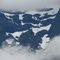 Snowfields and waterfalls in the Chilkat Mountains from Lynn Canal