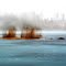 Frozen lake