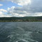 Leaving Gränna by ferry