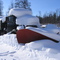 Truck in winter at Kalixfors