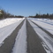 Nikkaluoktavägen in the direction of Kiruna in winter