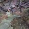 FLT M08 4.7 mi - Puncheon, 8' long, 3 4x4s on 6x6 sills, on rock gabions, also ~40 steps both sides