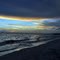 Blue Sunset at Madeira Beach - look closely for the boat and pump