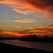 Sunset atop the Herbert Hoover Dike