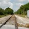 Florida Midland Railroad looking West at Lake Wales, FL