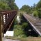 Old Trestle-New Bridge Over South Creek in Oscar Scherer State Park