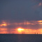 Sunset and Rain over Gulf of Mexico