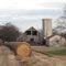 Smooth hay rolls and cross eyed barn