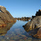 calm waters at southernmost point of South Africa